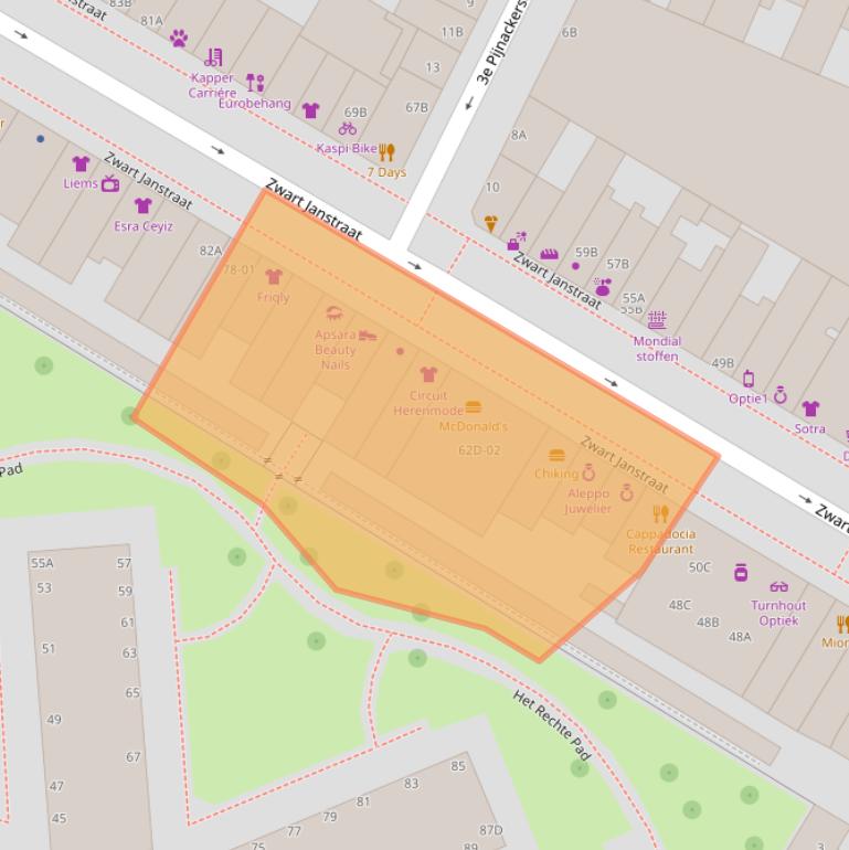 Kaart van postcodegebied 3035AV.