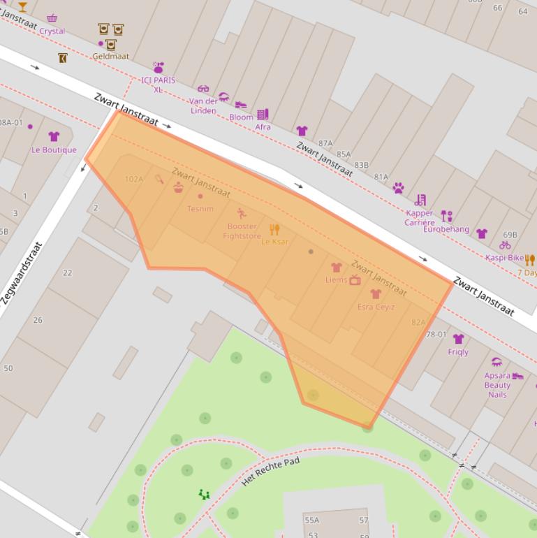 Kaart van postcodegebied 3035AW.