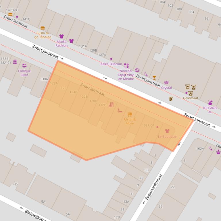 Kaart van postcodegebied 3035AX.
