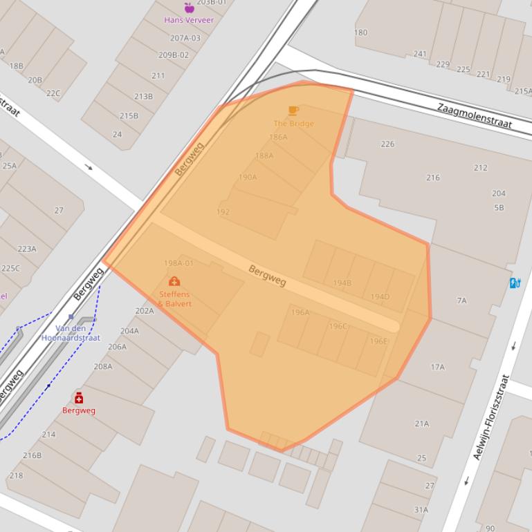 Kaart van postcodegebied 3035BM.