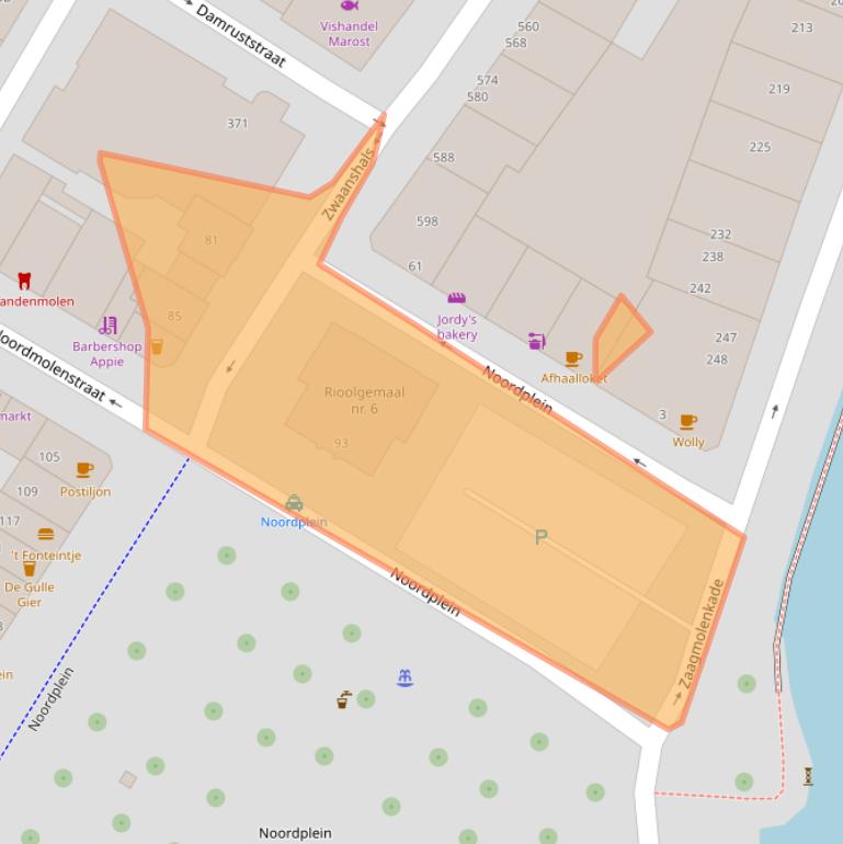 Kaart van postcodegebied 3035EB.