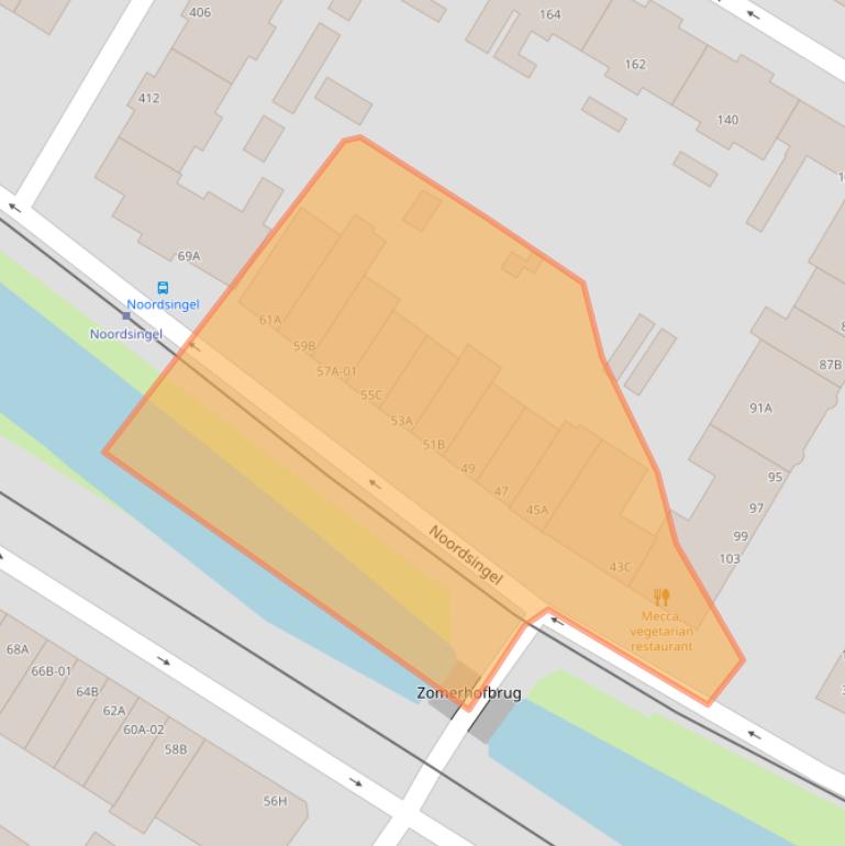 Kaart van postcodegebied 3035EJ.