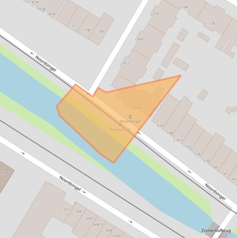 Kaart van postcodegebied 3035EK.