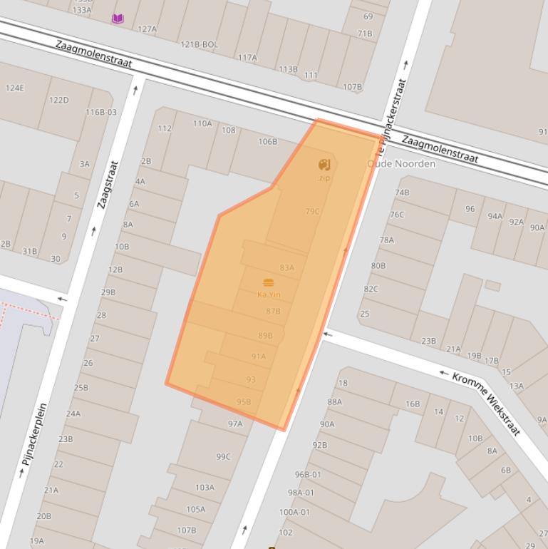 Kaart van postcodegebied 3035GN.