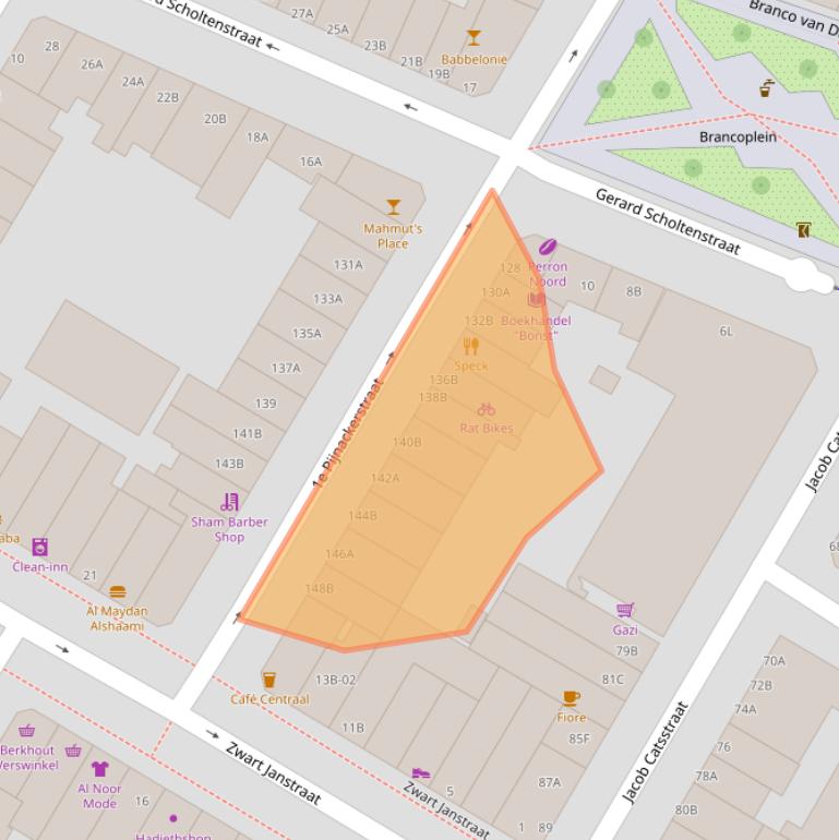 Kaart van postcodegebied 3035GX.