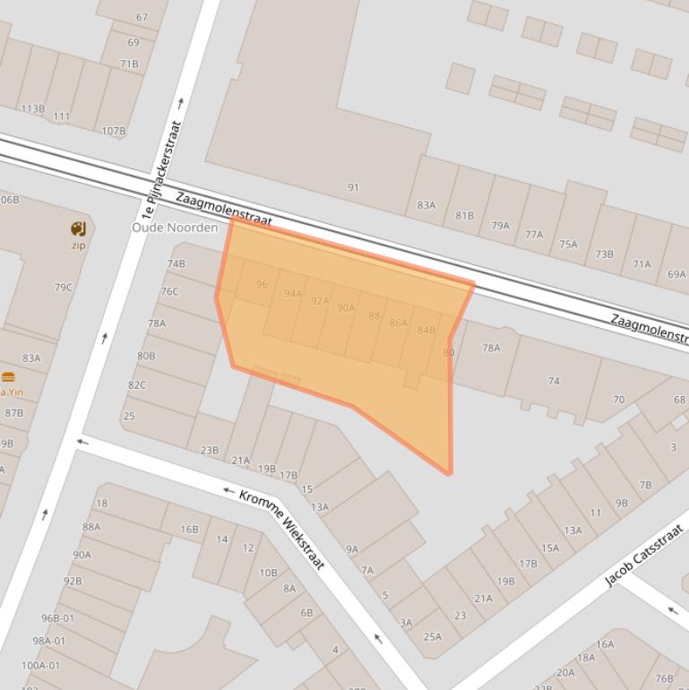 Kaart van postcodegebied 3035HE.