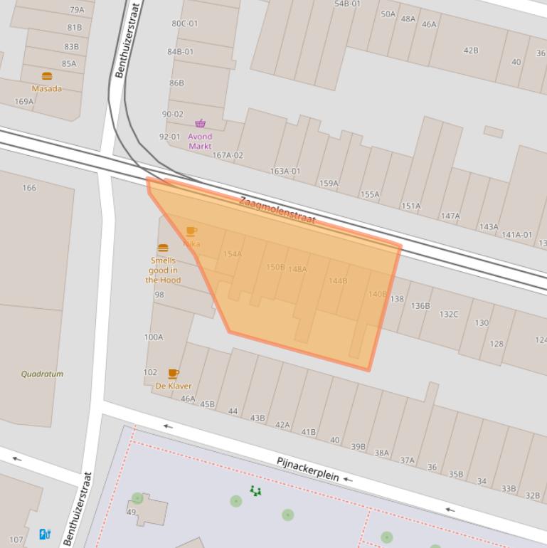 Kaart van postcodegebied 3035HJ.