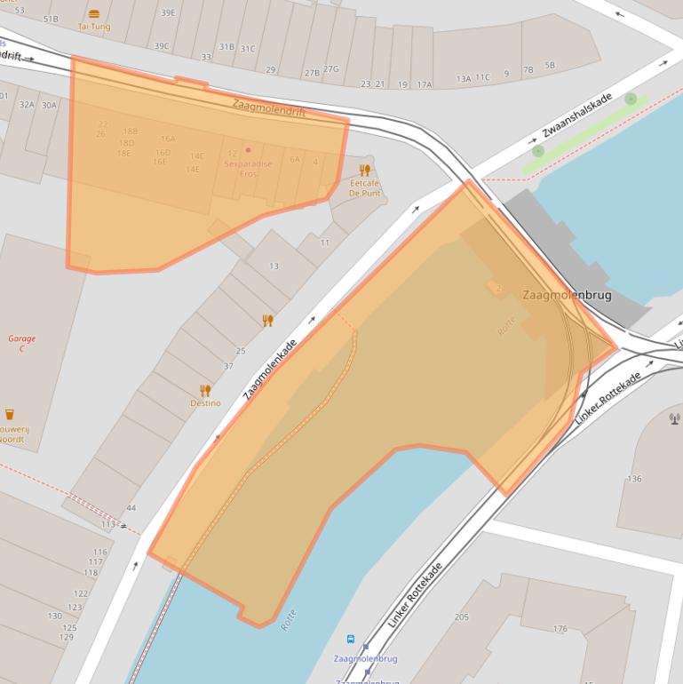 Kaart van postcodegebied 3035JA.