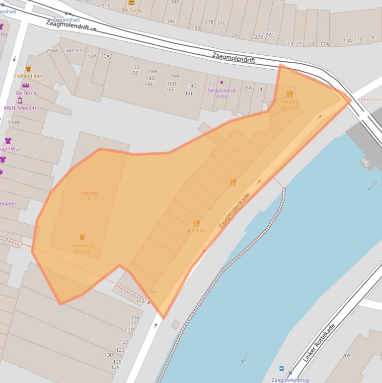 Kaart van postcodegebied 3035KA.