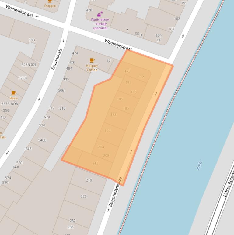 Kaart van postcodegebied 3035KC.