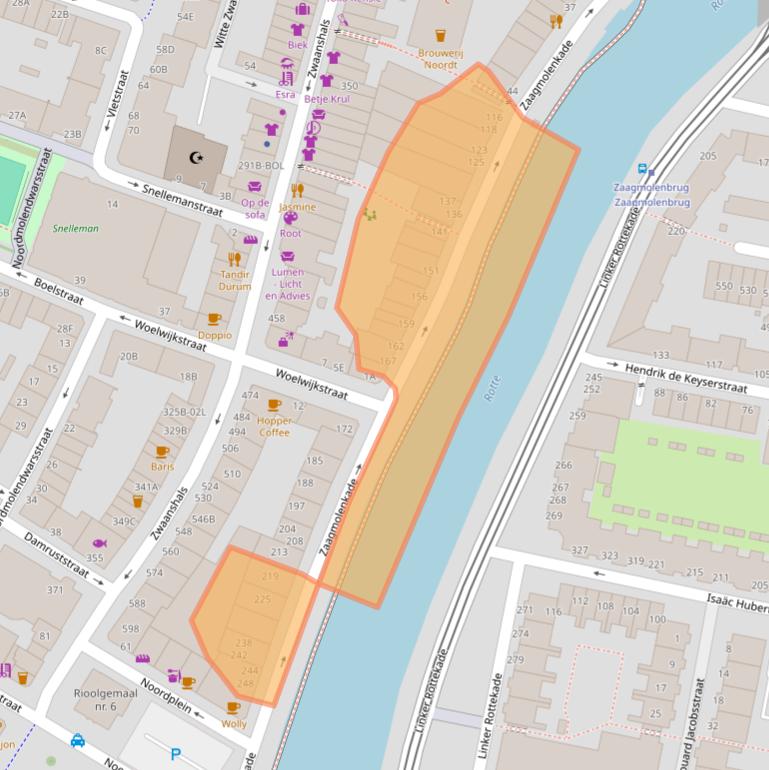 Kaart van postcodegebied 3035KD.