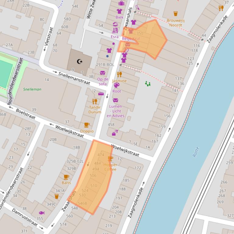 Kaart van postcodegebied 3035KS.