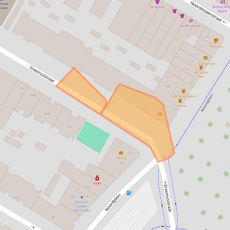 Kaart van postcodegebied 3035LA.