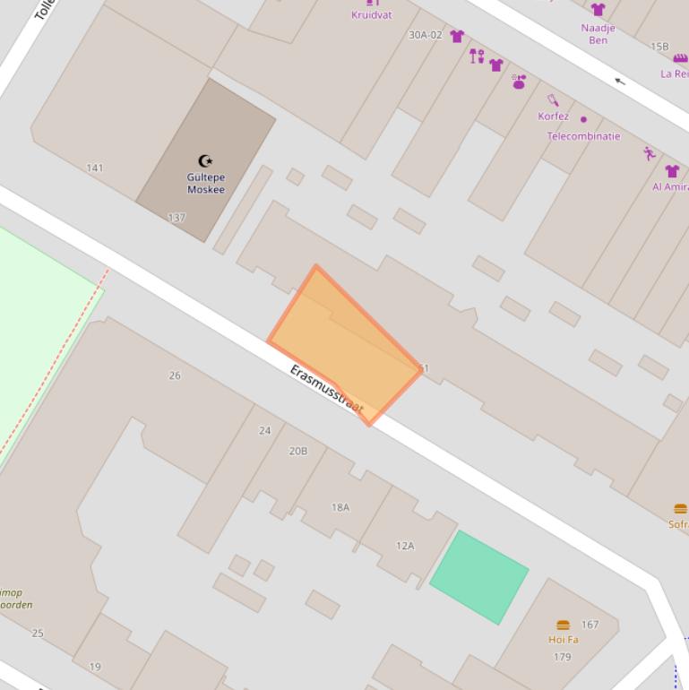 Kaart van postcodegebied 3035LB.