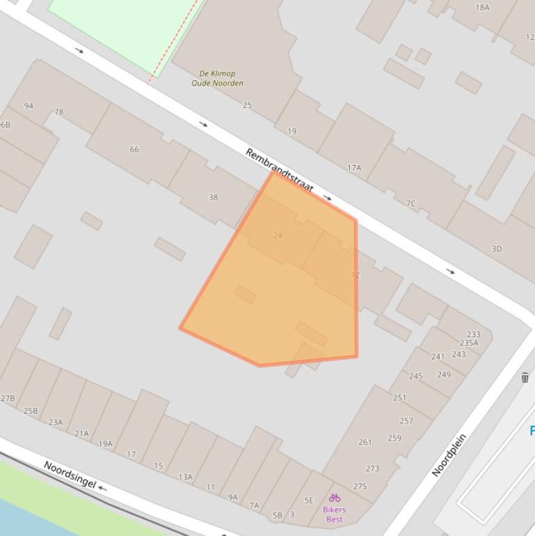 Kaart van postcodegebied 3035LR.