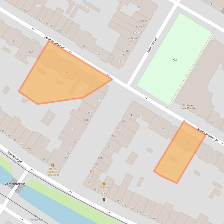 Kaart van postcodegebied 3035LS.