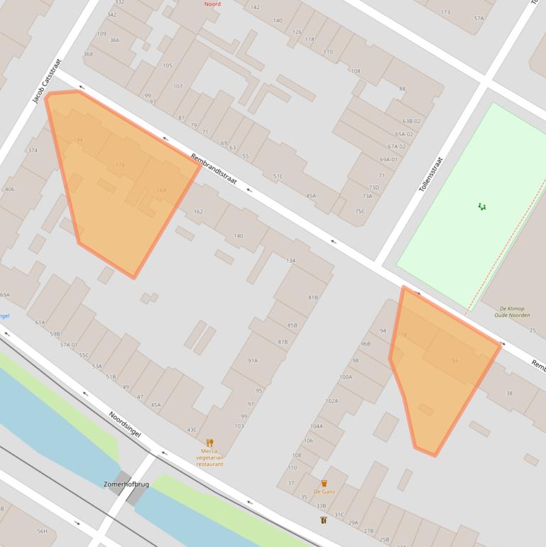 Kaart van postcodegebied 3035LT.