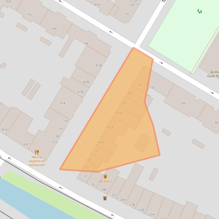 Kaart van postcodegebied 3035NM.