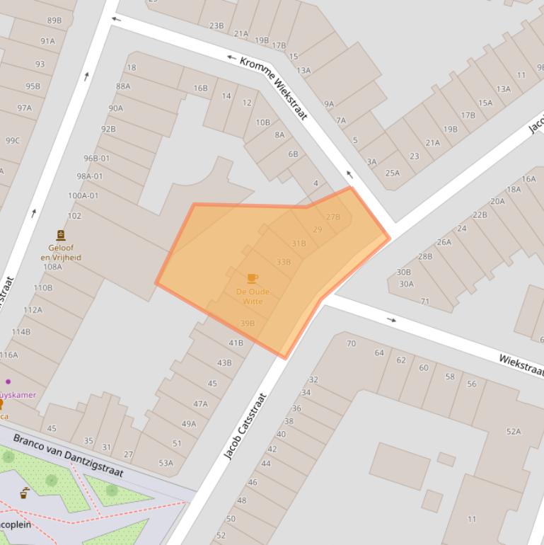 Kaart van postcodegebied 3035PB.