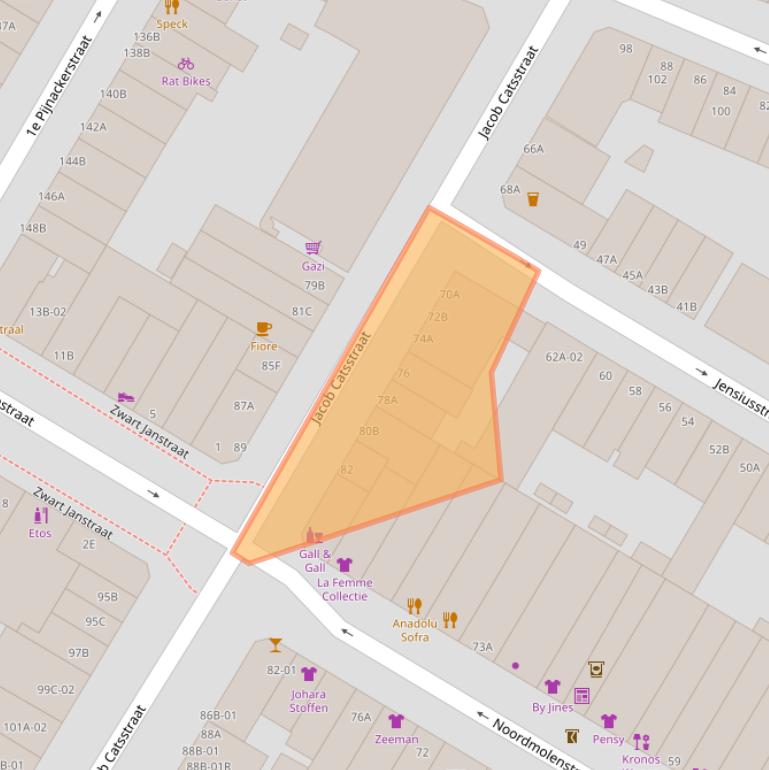 Kaart van postcodegebied 3035PR.