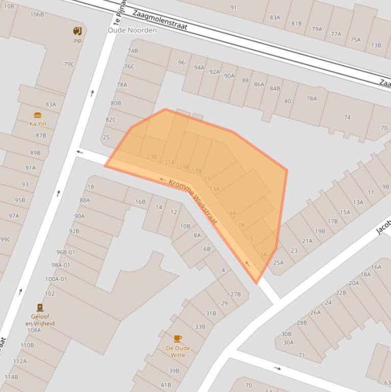 Kaart van postcodegebied 3035RA.