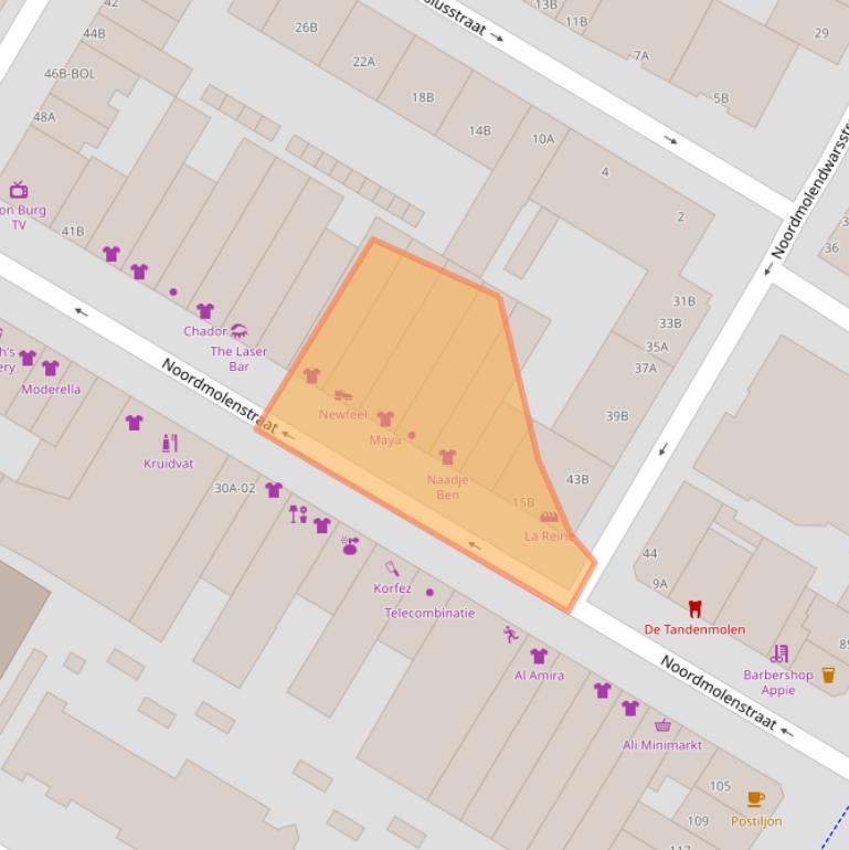 Kaart van postcodegebied 3035RD.