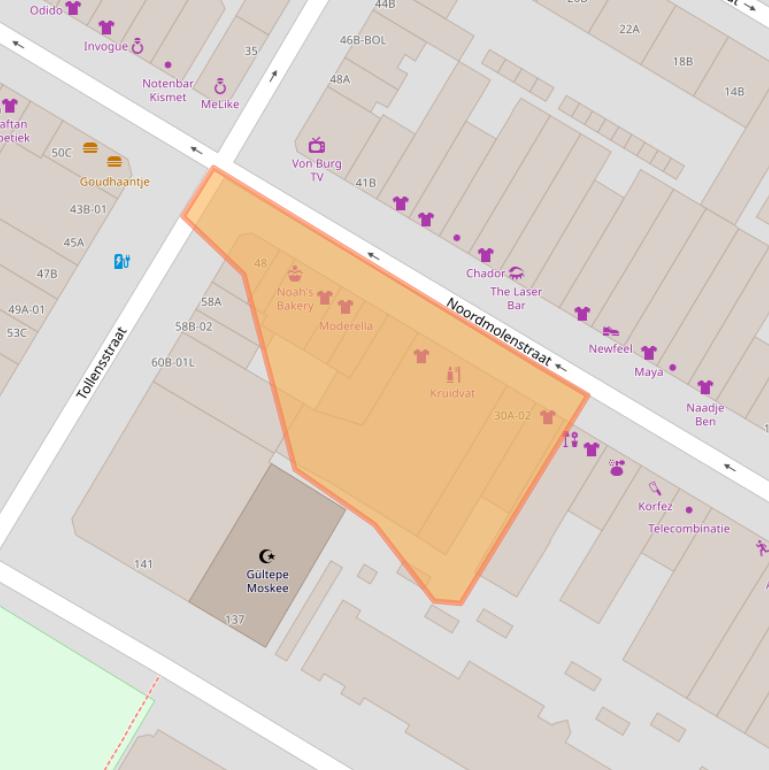 Kaart van postcodegebied 3035RK.