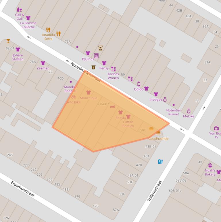 Kaart van postcodegebied 3035RL.