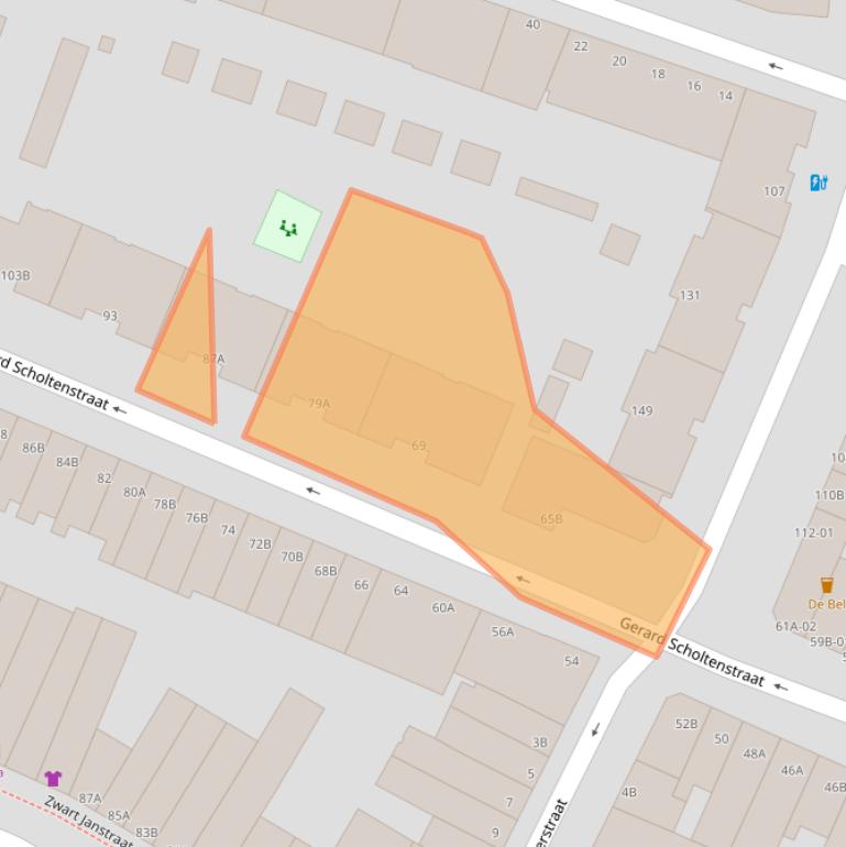 Kaart van postcodegebied 3035SG.
