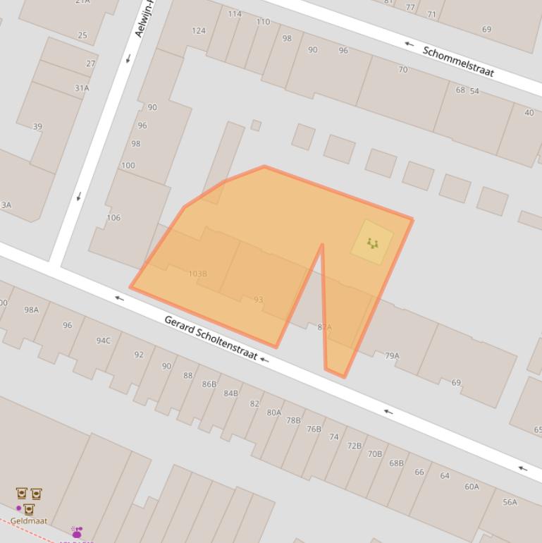 Kaart van postcodegebied 3035SH.