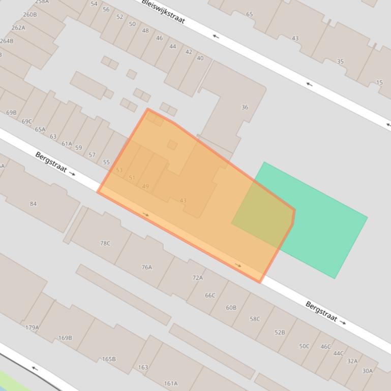 Kaart van postcodegebied 3035TB.