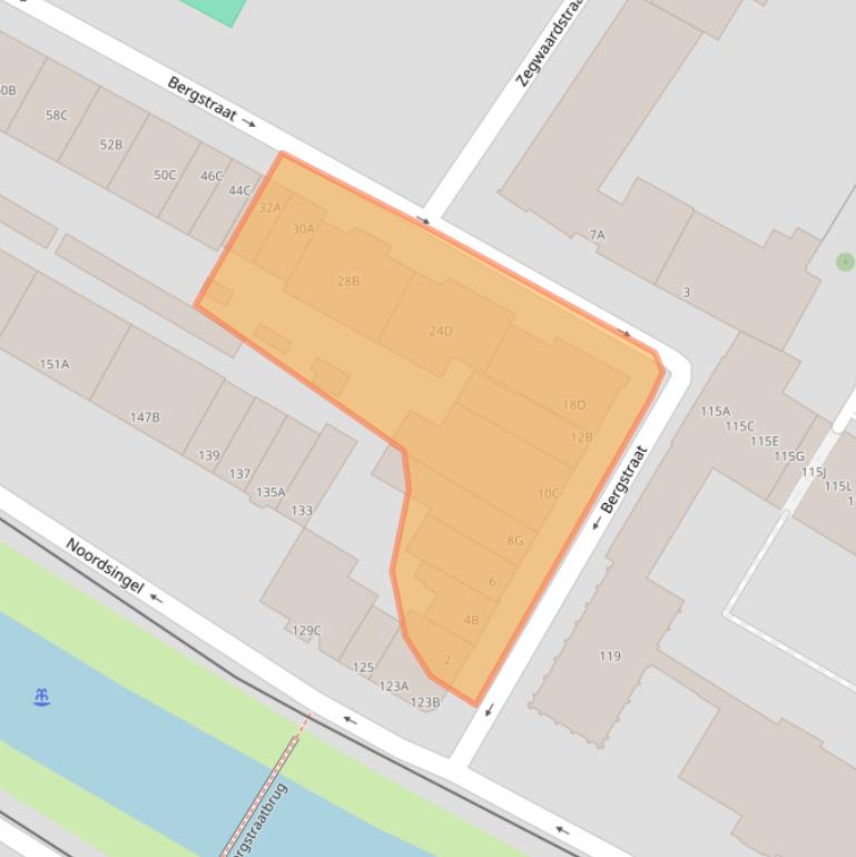 Kaart van postcodegebied 3035TD.