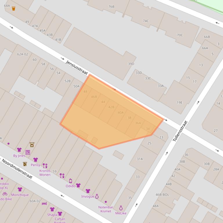 Kaart van postcodegebied 3035VG.