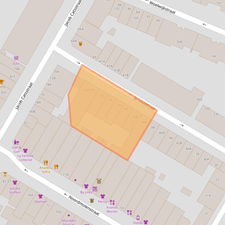 Kaart van postcodegebied 3035VH.