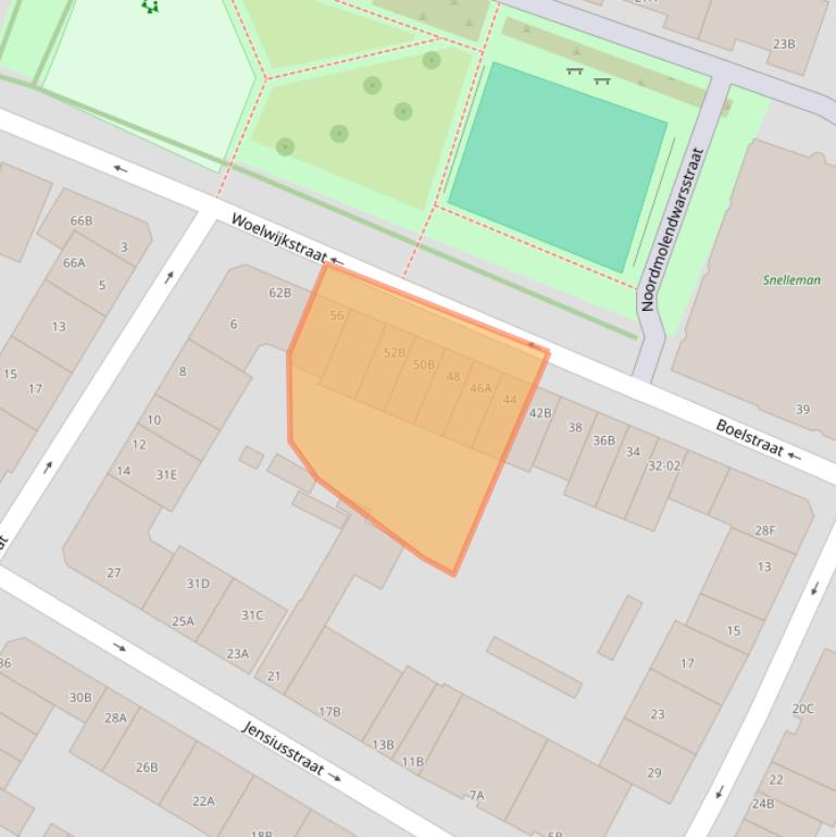 Kaart van postcodegebied 3035VT.