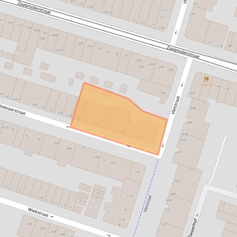 Kaart van postcodegebied 3035XB.