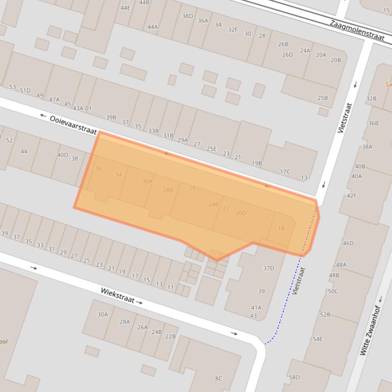 Kaart van postcodegebied 3035XG.