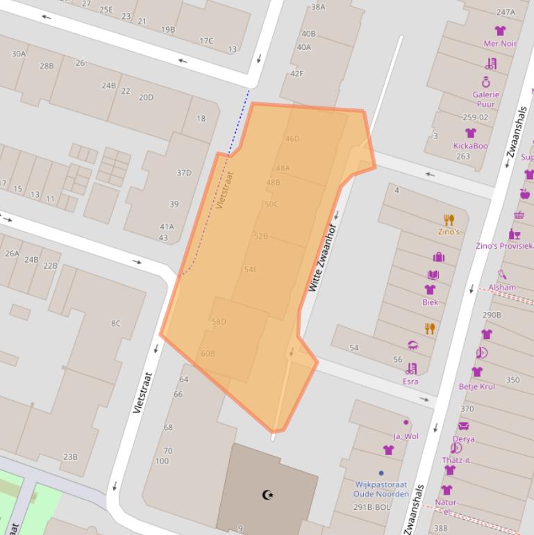 Kaart van postcodegebied 3035ZE.