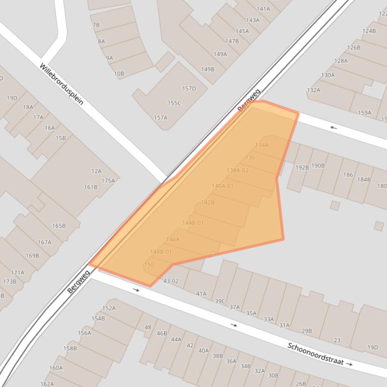 Kaart van postcodegebied 3036BJ.