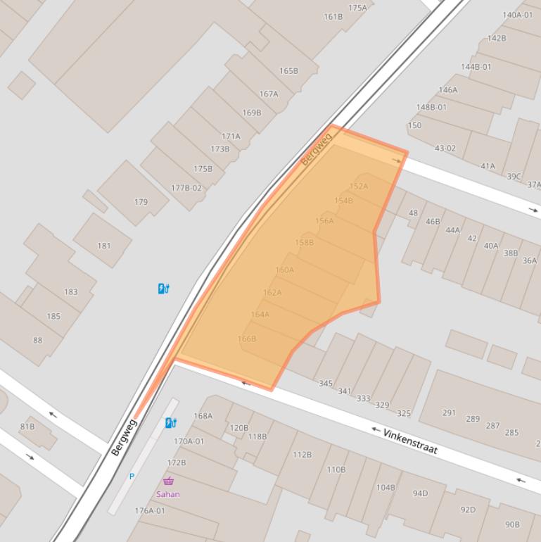 Kaart van postcodegebied 3036BK.