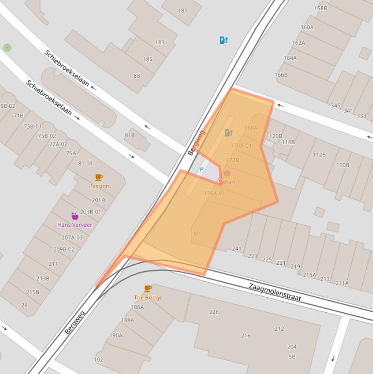 Kaart van postcodegebied 3036BL.