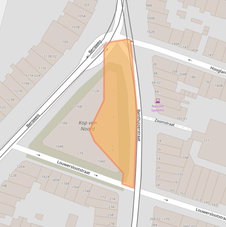 Kaart van postcodegebied 3036CA.