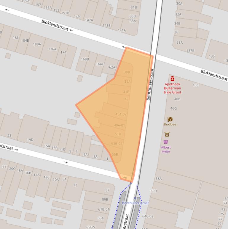 Kaart van postcodegebied 3036CC.