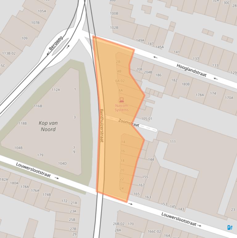 Kaart van postcodegebied 3036CG.