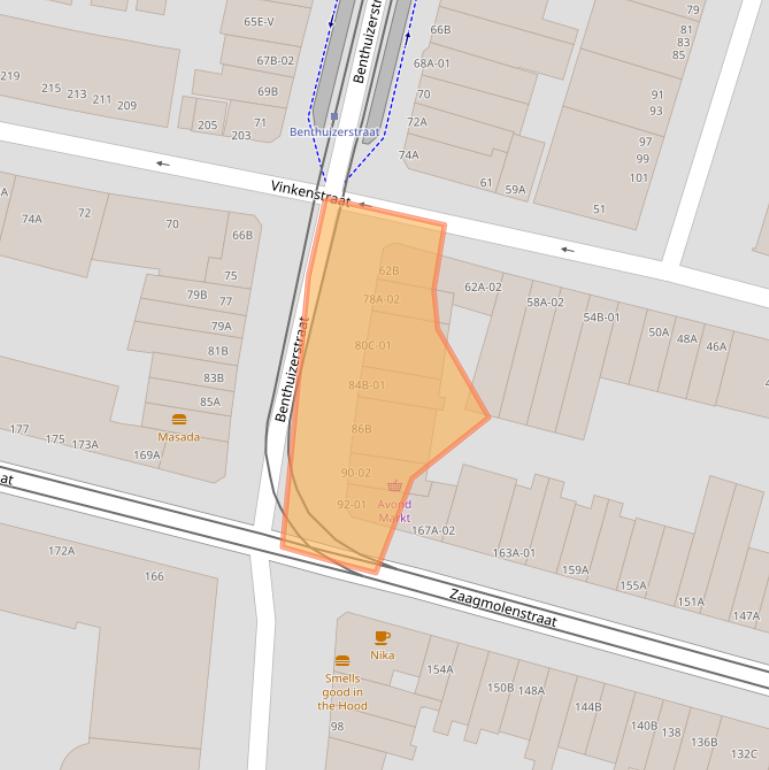 Kaart van postcodegebied 3036CL.