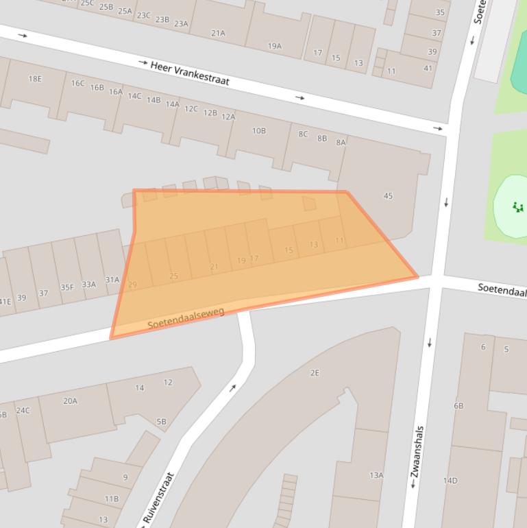 Kaart van postcodegebied 3036EH.