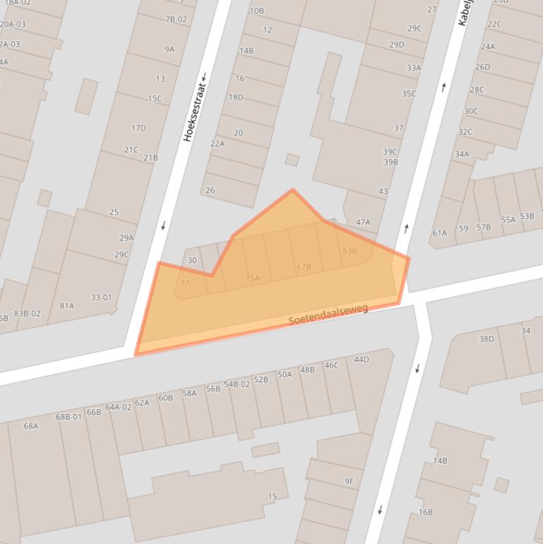 Kaart van postcodegebied 3036EL.