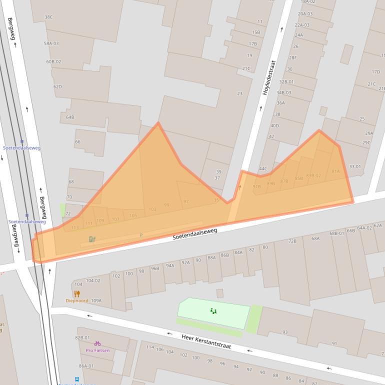 Kaart van postcodegebied 3036EM.