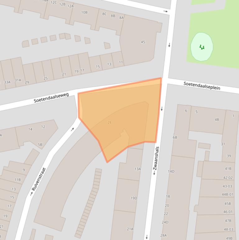 Kaart van postcodegebied 3036EN.