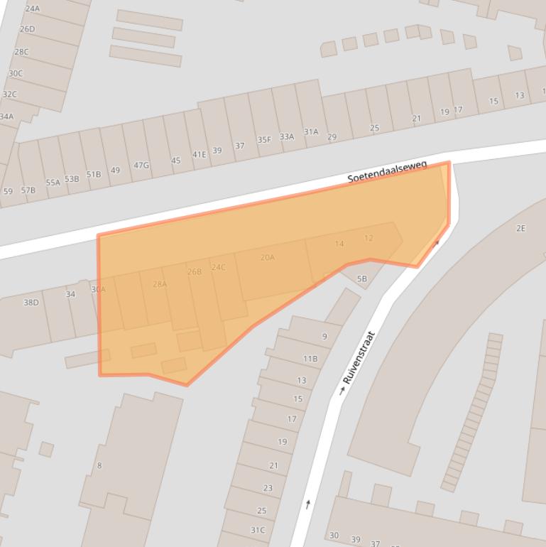 Kaart van postcodegebied 3036EP.